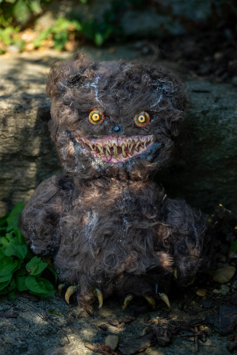 Cute Menacing Brown Monster Teddy