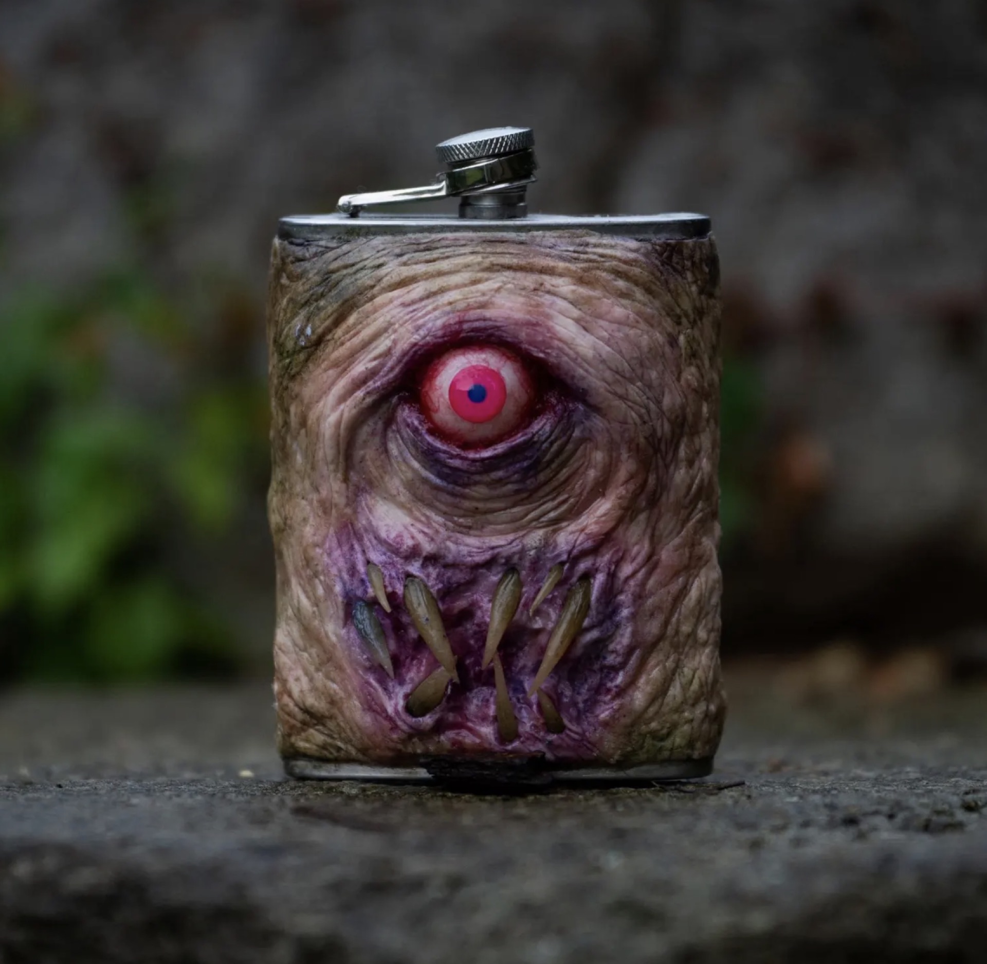 Frightening Monster Flask